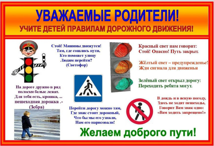 Памятка для родителей по обучению детей ПДД Памятка для родителей по обучению детей ПДД.